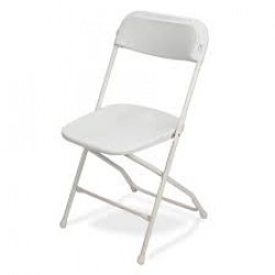 white foldable chairs