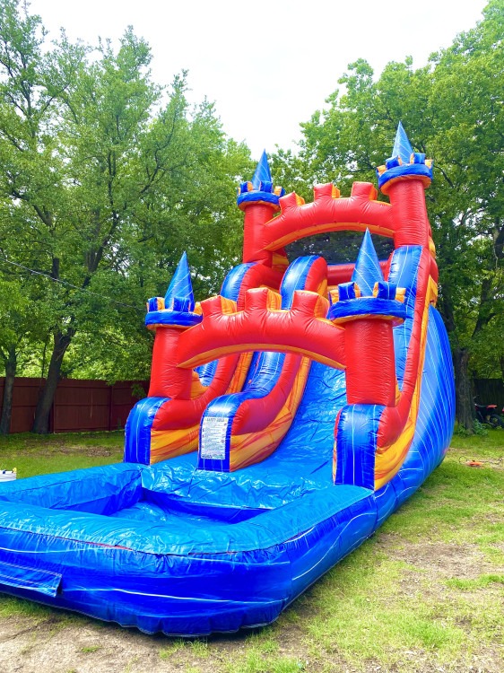 Castle water slide