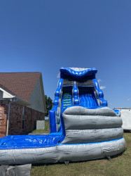 curved20blue20waterslide 1750225191 Blue curved waterslide