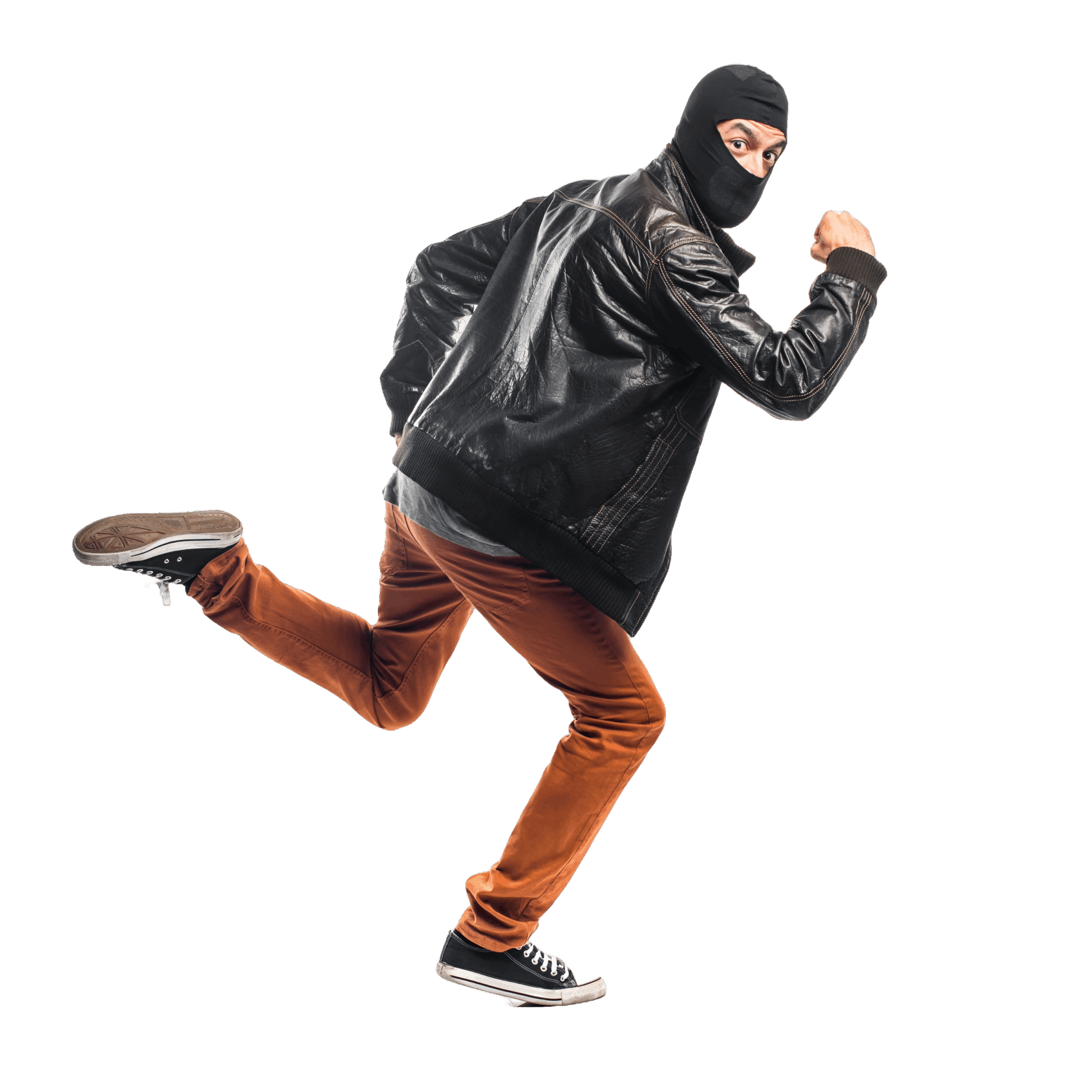robber running fast scaled Tent Landing Page